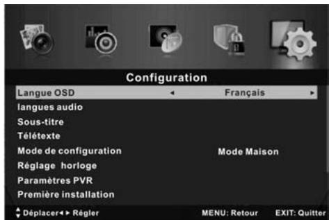BRANDT B4027FHD - - Langues audio (en mode DTV) - 1