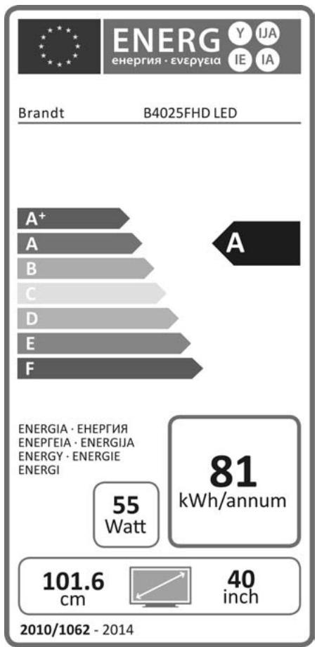 BRANDT B4027FHD - Information à destination des utilisateurs dans l'UE - 2