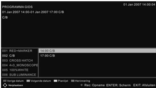 BRANDT B4027FHD - PROGRAMMA GIDS (in de DTV-modus) - 1