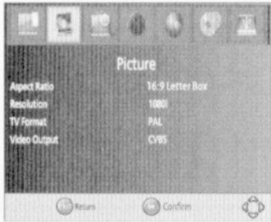 BRANDT BTR1202HD - Menu Image - 1
