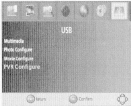 BRANDT BTR1202HD - Menu USB - 1