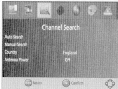 BRANDT BTR1202HD - Menu Recherche Chaines - 1