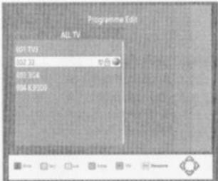 BRANDT BTR1202HD - Menu Chaine - 2