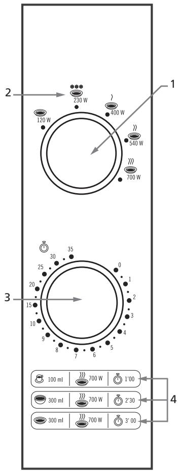 MOULINEX MW2210 - Pannello comandi - 1
