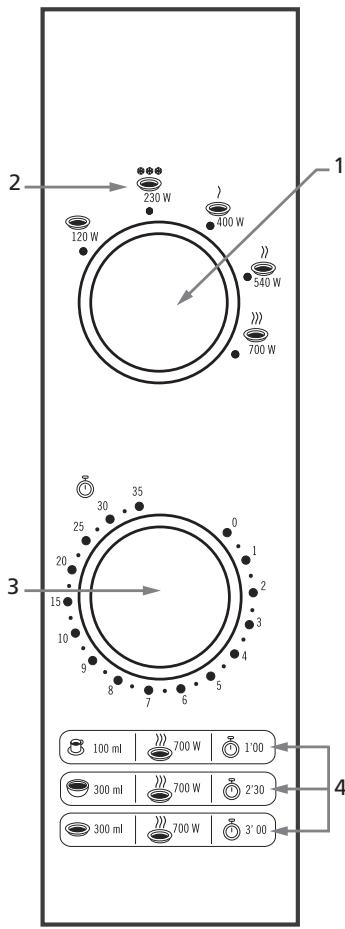 MOULINEX MW2210 - Panel sterowania - 1