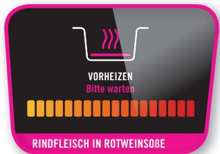 VORHEIZEN Bite warten RINDFLEISCH IN ROTWEINSÖBE