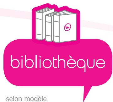 bibliothèque selon modèle