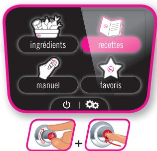 ingrédients recettes manuel favoris