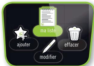 ma liste ajouter effacer modifier