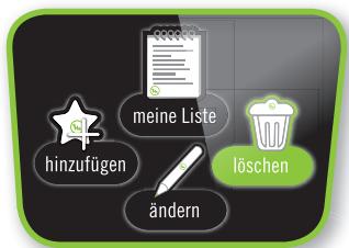hinzufügen meine Liste löschen ändern