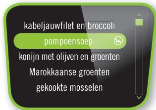 kabeljauwfilet en broccoli pompoensoep konijn met olijven en groenten Marokkaanse groenten gekookte mosselen