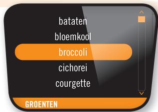 bataten bloemkool broccoli cichorei courgette GROENTEN