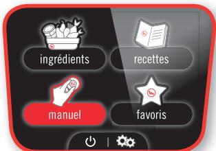ingrédients recettes manuel favoris