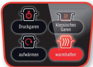 Druckgaren klassisches Garten aufwärmen warmhalten