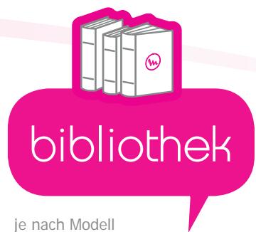 bibliothek je nach Modell