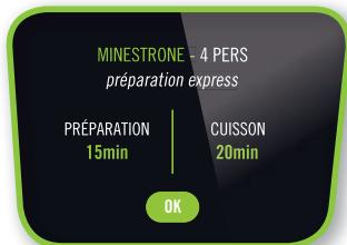 MINESTRONE + 4 PERS préparation express PRÉPARATION 15min CUISSON 20min OK