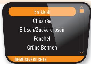 Brokkoli Chicorée Erbsen/Zuckererbsen Fenchel Grüne Bohnen GEMÜSE/FRÜCHTE
