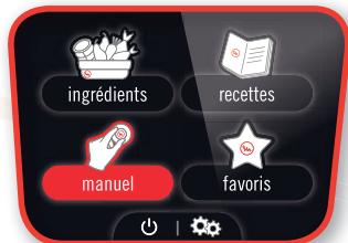 ingrédients recettes manuel favoris
