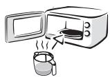 MOULINEX HB 7001 - Using the microwave oven: - 1