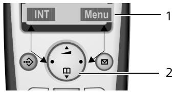 SIEMENS CLASSIC S128 - Touch de navigation sur le combiné - 1