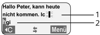 SIEMENS CLASSIC S128 - Text bearbeiten (mit Texteingabehilfe) - 1