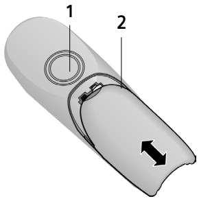 SIEMENS CLASSIC S128 - Apriere il coperchio della batteria - 1