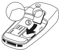 SIEMENS CT70 - Insertion de la carte SIM/batterie - 2