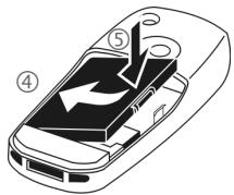 SIEMENS CT70 - Insertion de la carte SIM/batterie - 3