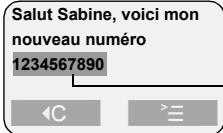 SIEMENS IL TELEFONO ALESSI - Copier le numéro dans le répertoire à partir du texte SMS. - 3