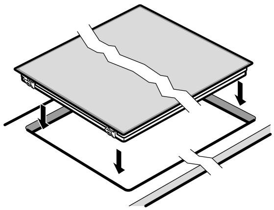 SIEMENS EA645GF11C - Inserimento del piano di cottura - 1