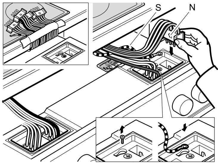 SIEMENS EA645GF11C - Collegamento del piano di cottura - 1