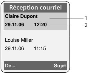 SIEMENS ATON CL700 IP - Ouverture de la liste de réception - 3
