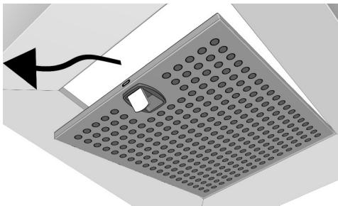 SIEMENS LC457CA60/01 - Aus- und Einbauern der Metall-Fettfilter: - 1