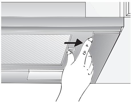 SIEMENS LI23031/03 - INSTALLATION INSTRUCTIONS - En los aparatos con cajón del filtro con placá de vidrio: - 1