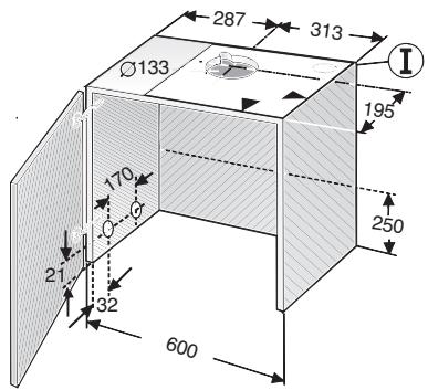 SIEMENS LI23031/03 - INSTALLATION INSTRUCTIONS - Funcioncimiento con evacuación del aire hacía arriba: - 1