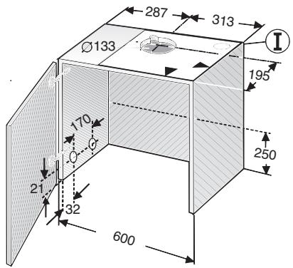SIEMENS LI23031/04  - INSTALLATION INSTRUCTIONS - Aria di scarico verso l'alto: - 1