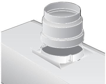 SIEMENS LI23031/04  - INSTALLATION INSTRUCTIONS - Ligação do tubo de exaustão com 110 mm - 1