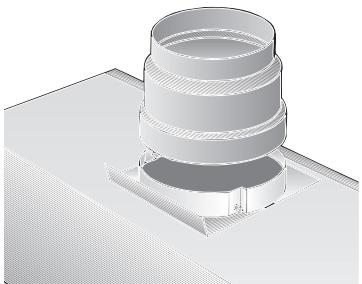 SIEMENS LI23031/04  - INSTALLATION INSTRUCTIONS - Aansluiting luchtafvoerbuis 100mm - 1