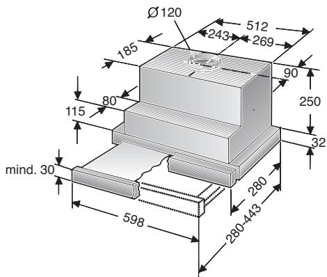 SIEMENS LI23031/04  - INSTALLATION INSTRUCTIONS - Exhaust air flows upwards: - 2