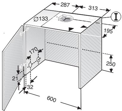 SIEMENS LI23031/04  - INSTALLATION INSTRUCTIONS - Air evacuated to the exterior: - 1