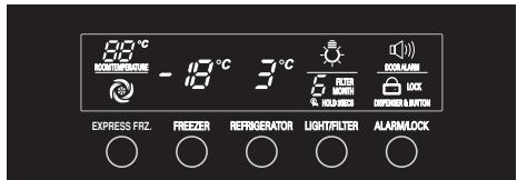 LG GR-F218ULJA - Configuration des commandes - 1