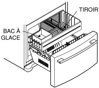 LG GR-F218ULJA - Compartiment congélateur BAC à GLACE - 1