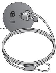 LG W2234S-SN - Fixation de sécurité Kensington - 1