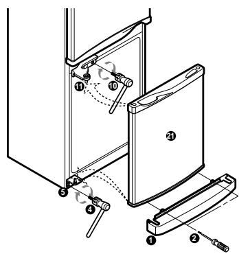 LG GC-398SQA - How to Reverse the Doors - 5