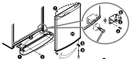 LG GC-398SQA - How to Reverse the Doors - 1