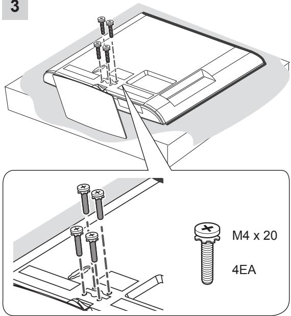 LG 42LM3450 - Attaching the stand - 13