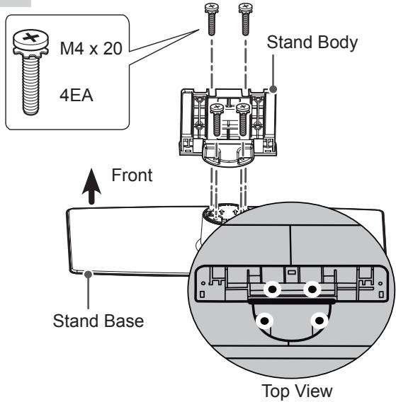 LG 42LM3450 - Attaching the stand - 11