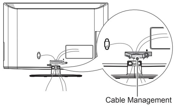 LG 42LM3450 - Tidying cables - 2
