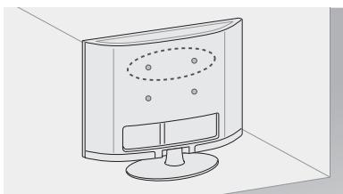 LG 42LM3450 - Fissaggio della TV alla parete - 1