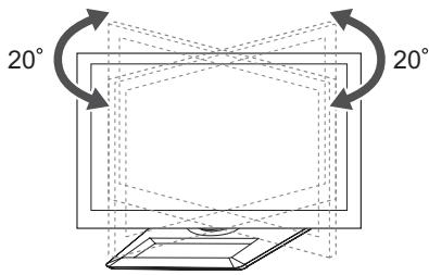 LG 42LM3450 - De kijkhoek van de TV aanpassen - 1